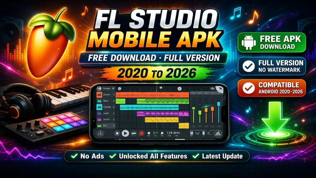 FL Studio Mobile Apk Free Download Full Version 2020 TO 2026